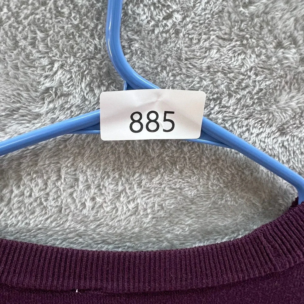Zenana Outfitters 1X Purple V-Neck Button‎ Front Cardigan Layering Spring Fall